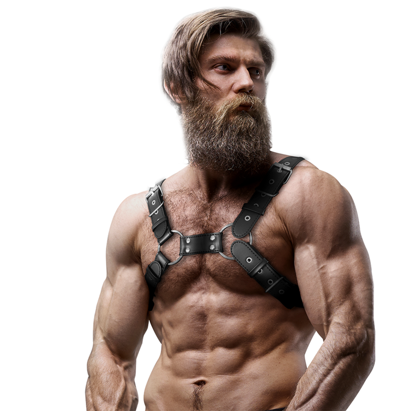 Men's Leather Bulldog Chest Harness
