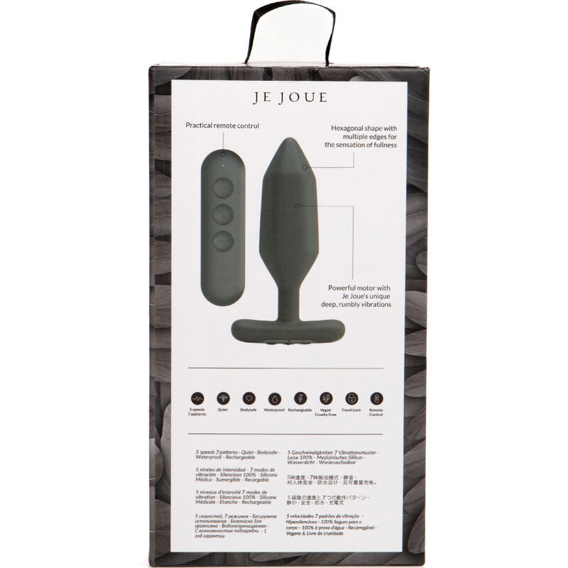Onyx Black Vibrating Anal Plug