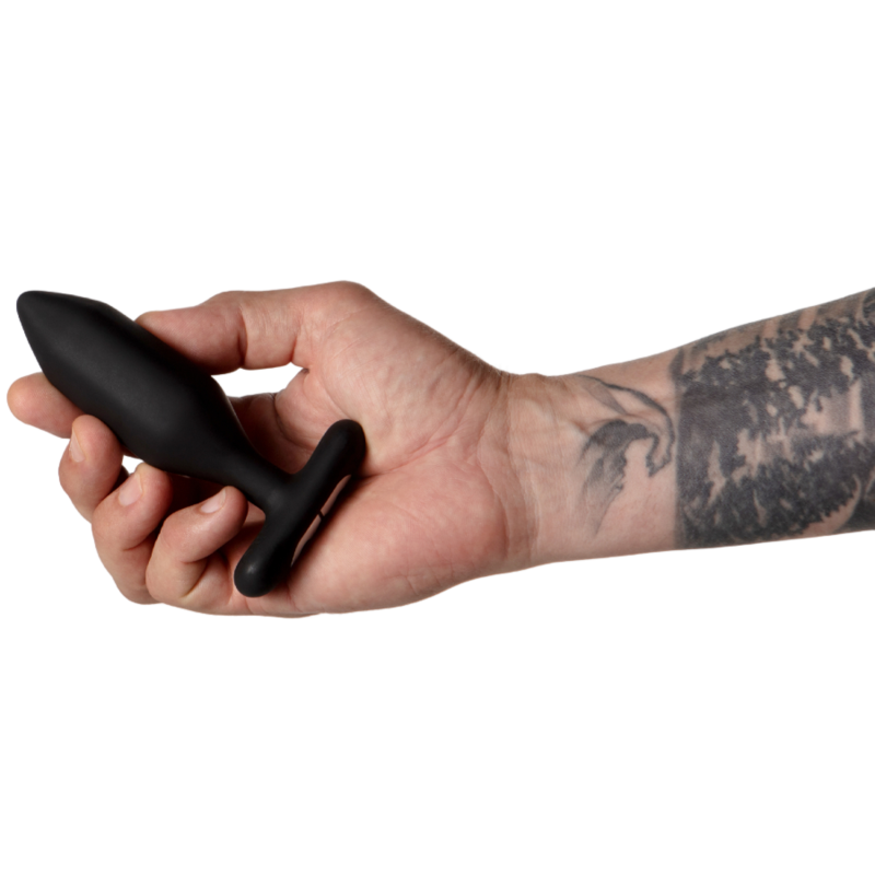 Onyx Black Vibrating Anal Plug