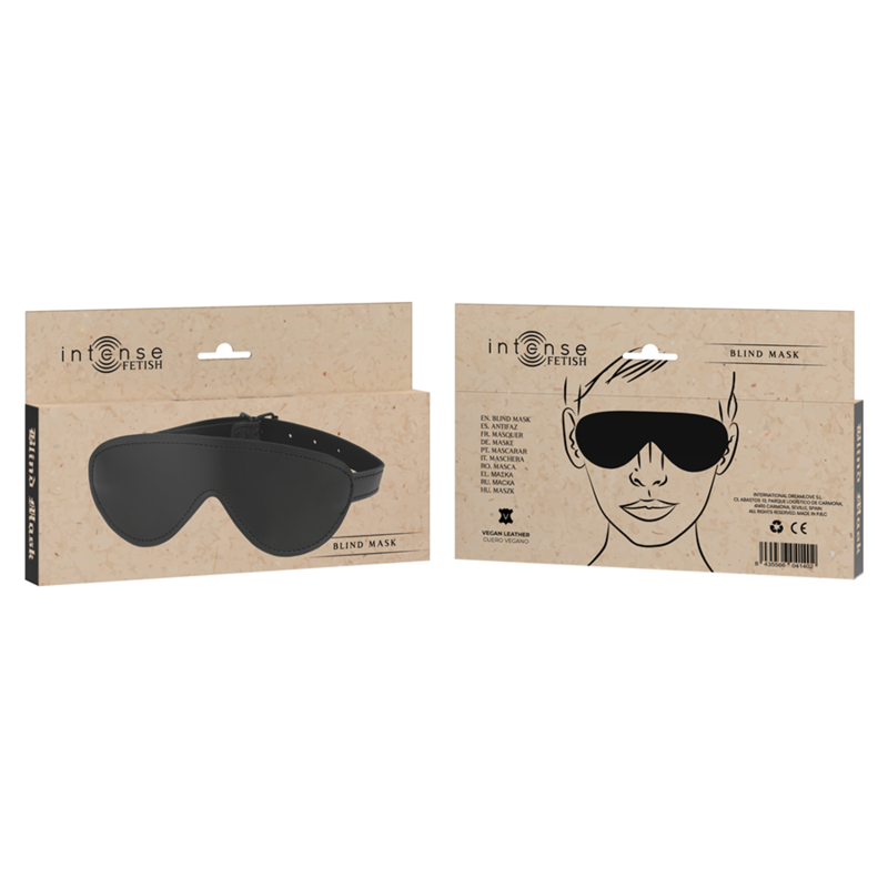 Vegan Leather Blindfold Fetish Mask
