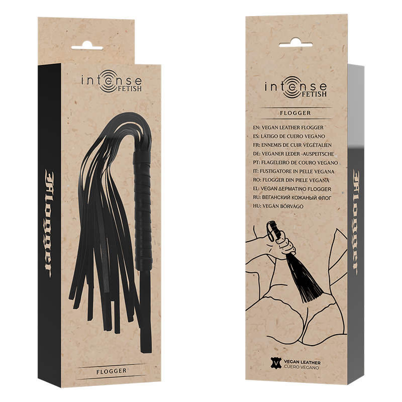 Chicote BDSM em Pele Vegana