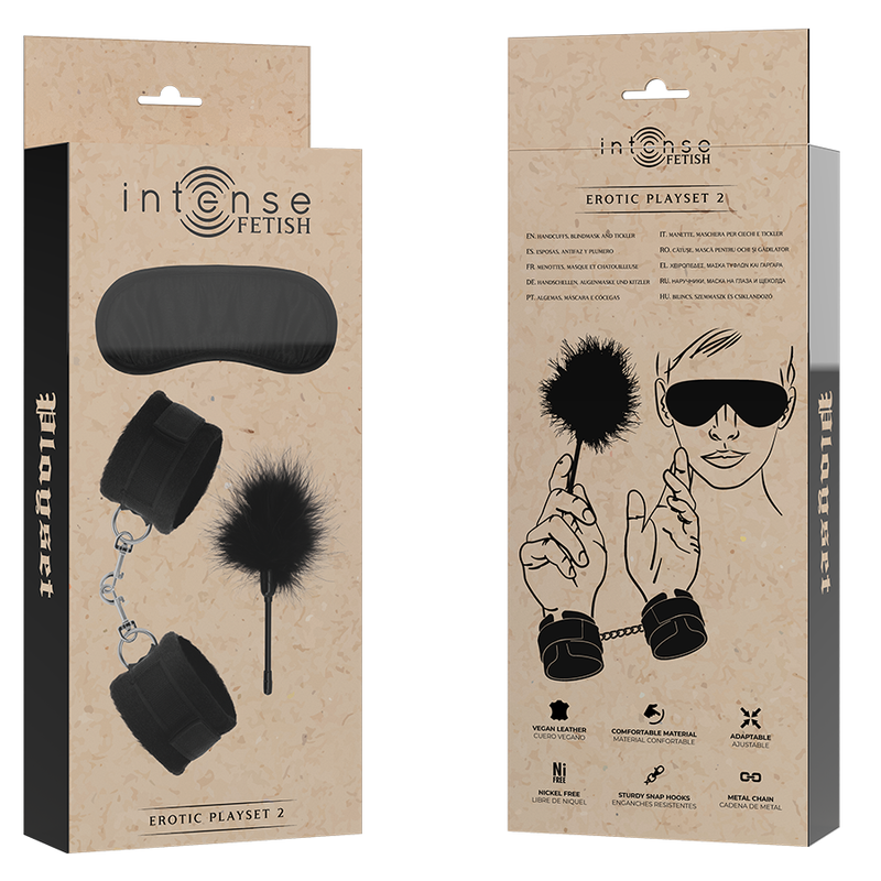 Fetish Playset with Handcuffs & Blindfold