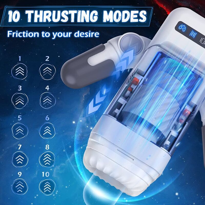 Thrusting Heated Vibrating Masturbator