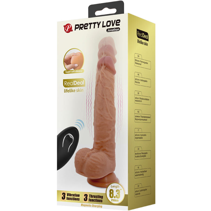 Dildo Vibratório de Silicone Jonathan 21cm
