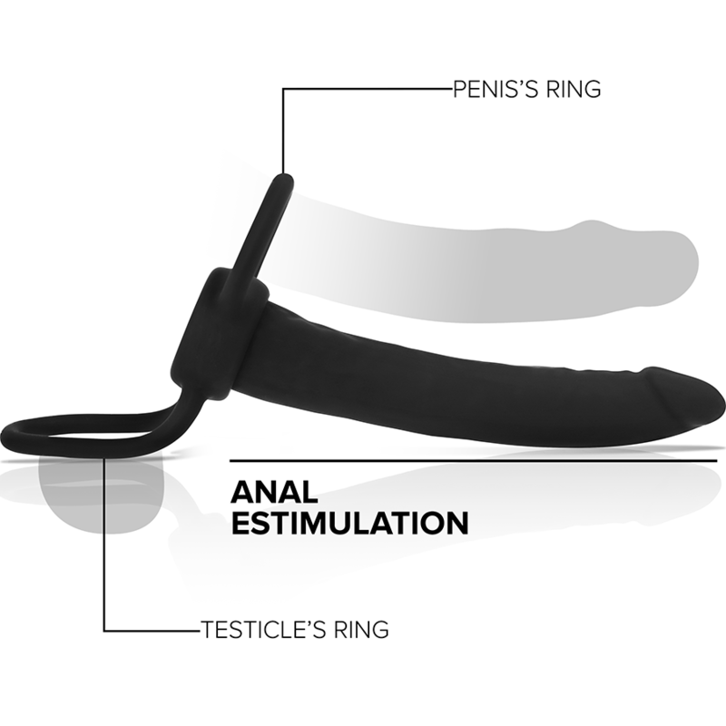 Cobi Onyx 13cm Silicone Anal Dildo with Ring