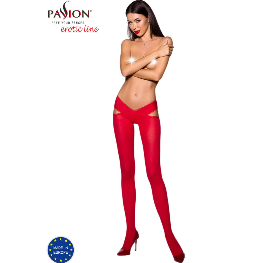 Tiopen 005 Medias Rojas Semi-Transparentes 60 Den