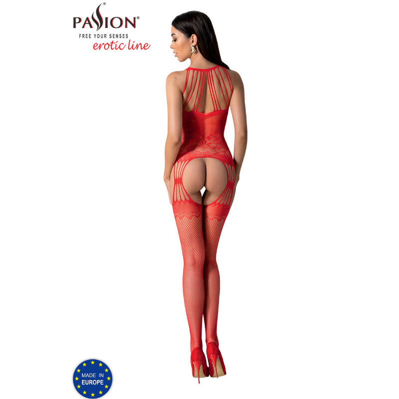 Red Seductive Fishnet Bodystocking