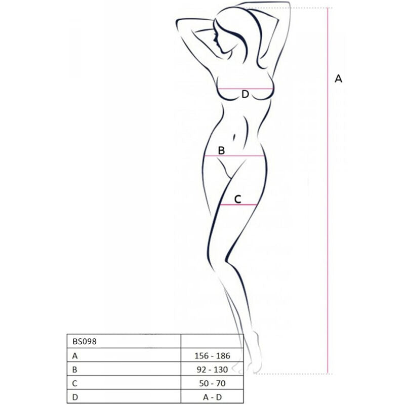 Bodystocking Rojo Bs098 - Talla Única
