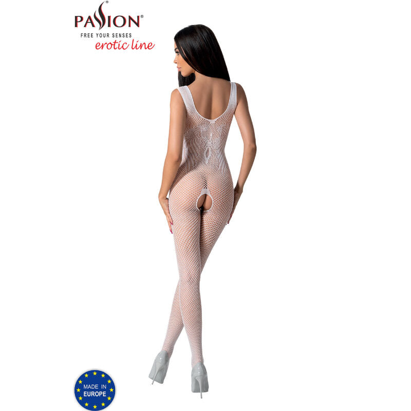 Bs098 White Sensual Bodystocking