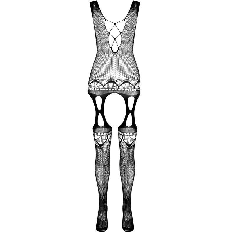 Elegant Black Bodystocking - One Size