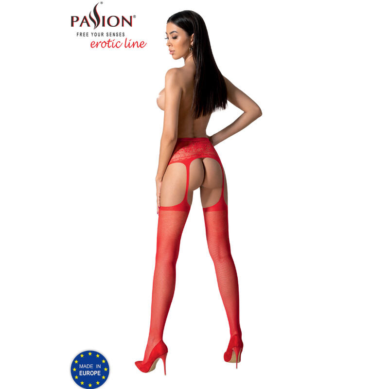 Medias con Liguero Rojo Seductoras (Talla Única)