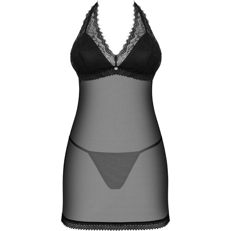 Conjunto Elegante de Camisola y Tanga Medilla