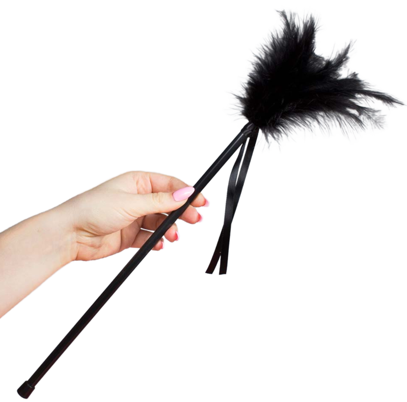 Black Feather Tickler 40 cm for Sensual Play