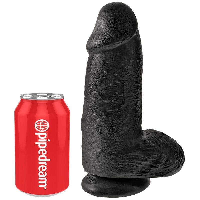 Chubby Realistic Black Penis 23cm