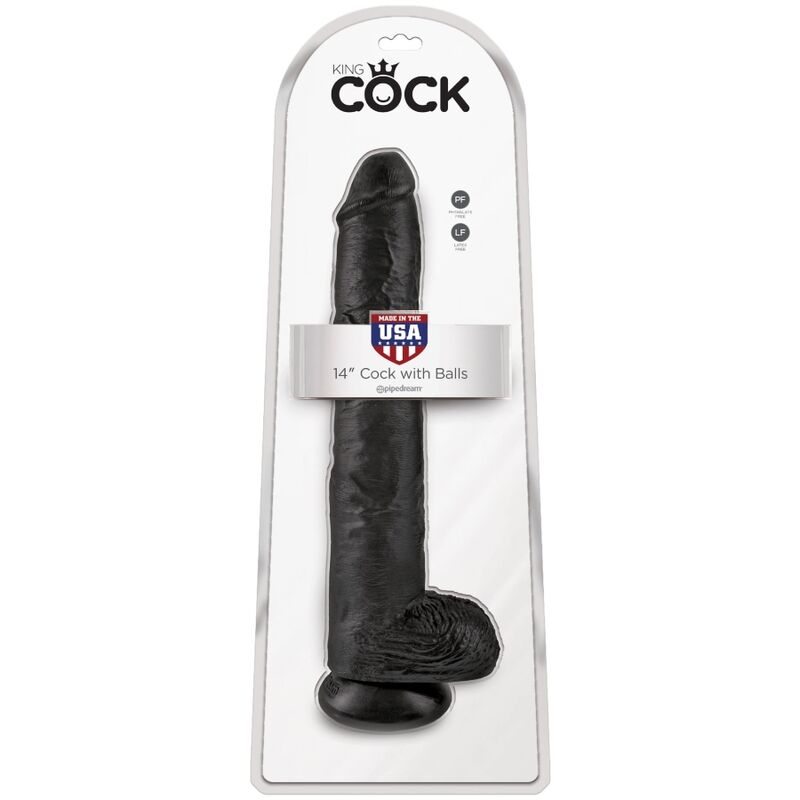 Realistic 12-Inch Black Penis with Balls