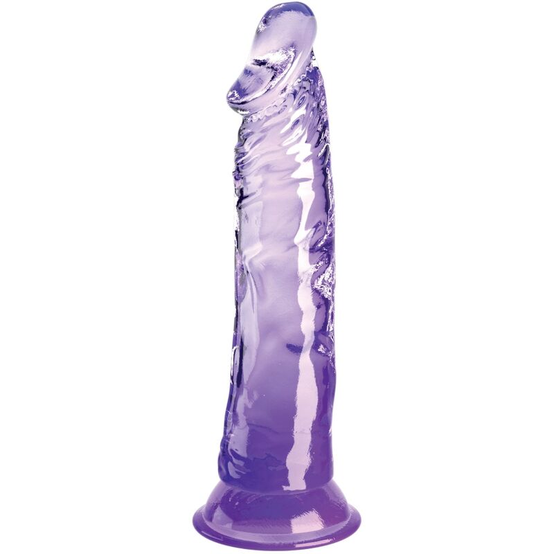 Clear Purple Realistic Dildo 19.7cm