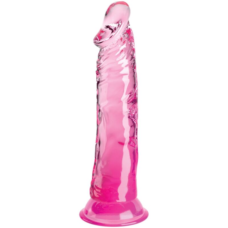 Clear Realistic Penis 19.7cm - Pink