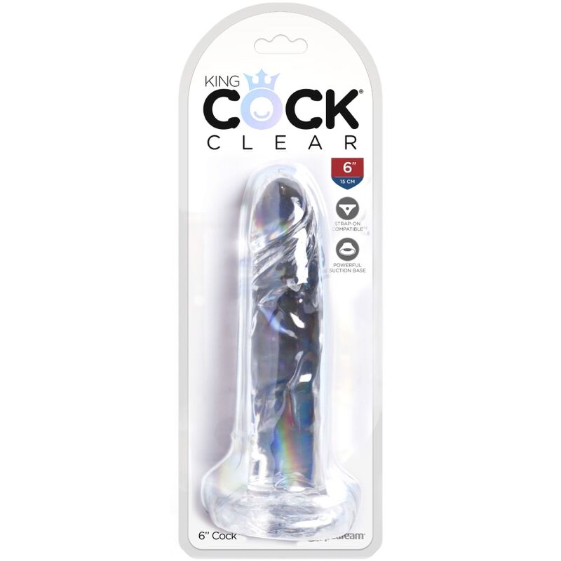 Clear Realistic 15.5cm Penis
