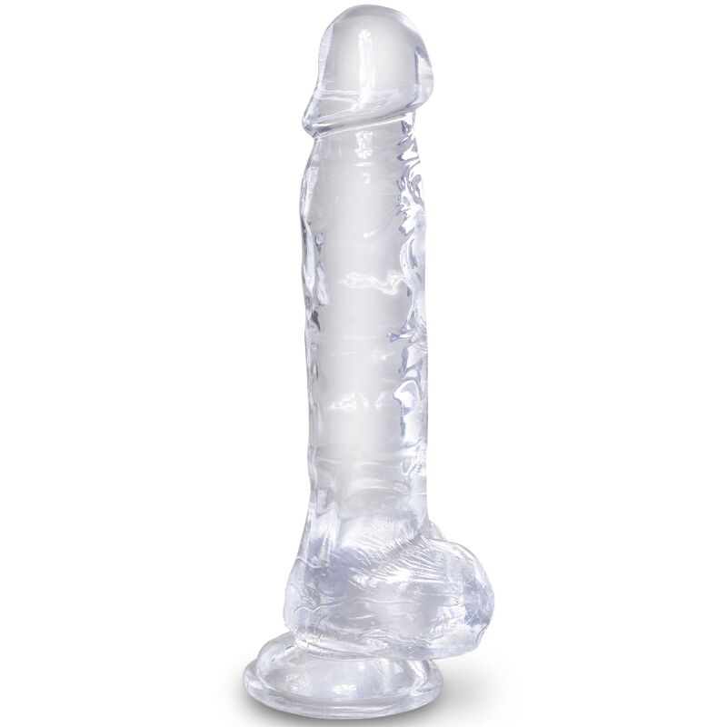 Clear Realistic Penis with Balls 16.5cm