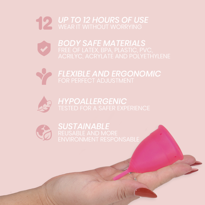 Copa Menstrual de Silicona Grado Médico Talla S