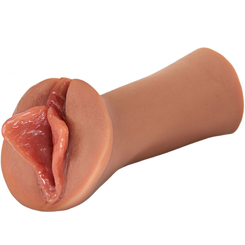 Luscious Lips Silicone Stroker - Caramel