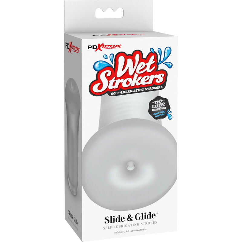 Slide & Glide Transparent Silicone Stroker