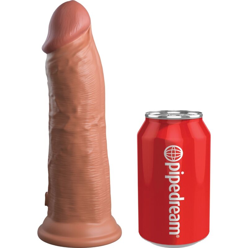 Elite Silicone Vibrating Dildo 20.3cm Caramel