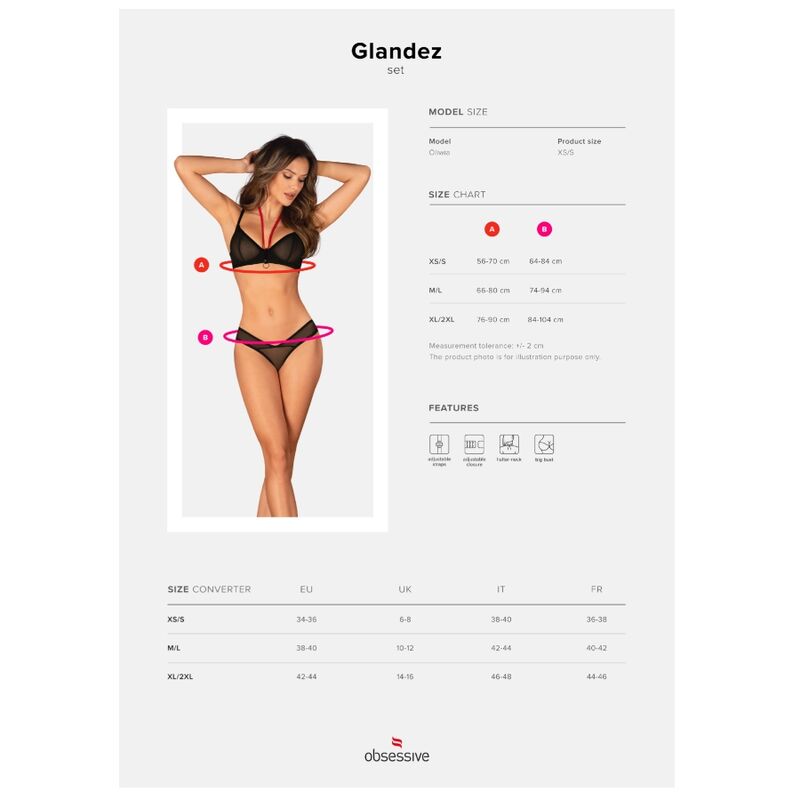 Glandez Two-Piece Lingerie Set XS/S