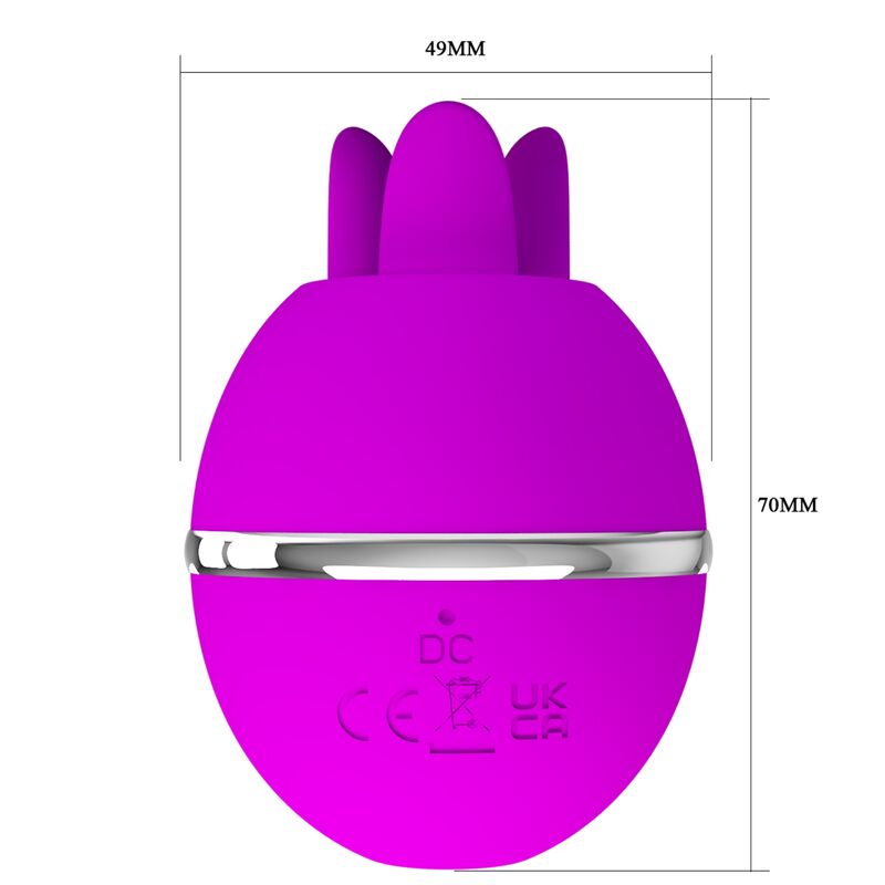 Gemini Ball Purple Silicone Vibrator