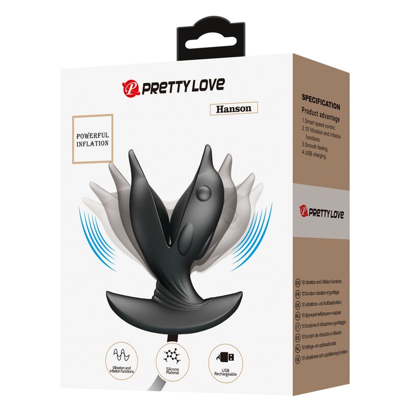 Rechargeable Inflatable Delfin Anal Plug