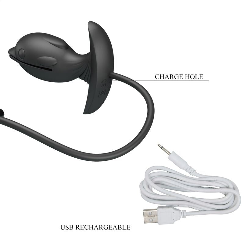 Rechargeable Inflatable Delfin Anal Plug