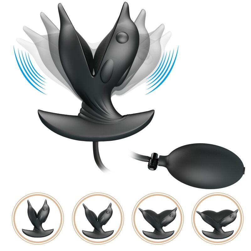 Rechargeable Inflatable Delfin Anal Plug