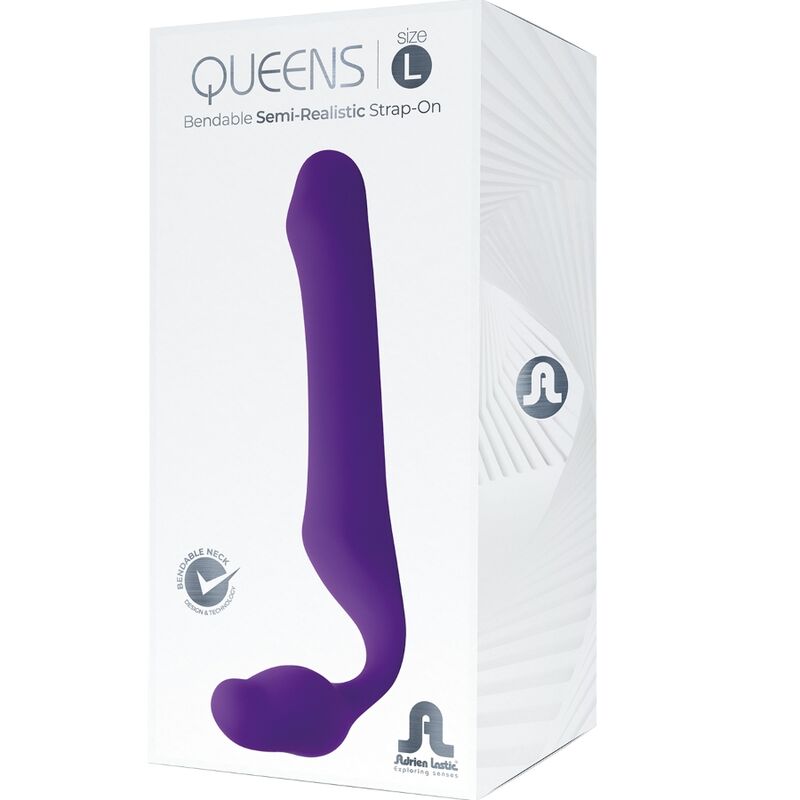 Queens Flexible Violet Strap-On - Size L