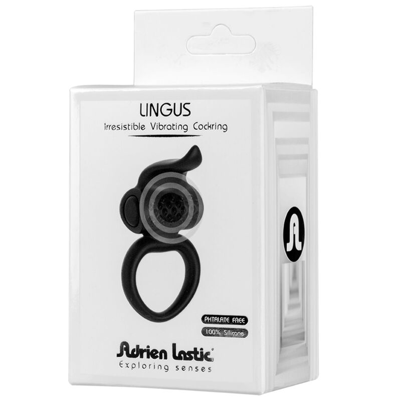 Anillo Vibrador para Pene Lingus Negro