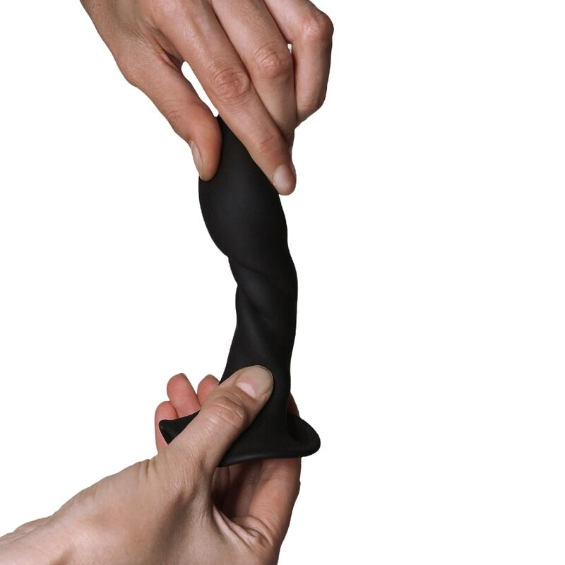 Hitsens 5 Black Silicone Dildo