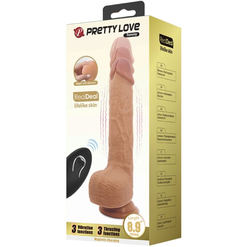Dildo Vibratório Realístico Tommy 22,5cm