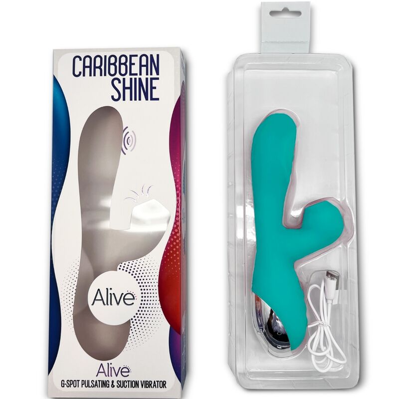 Caribbean Shine Blue Vibrator & Sucker