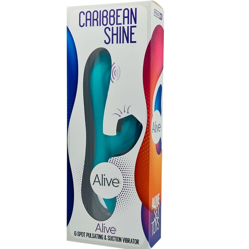 Caribbean Shine Blue Vibrator & Sucker