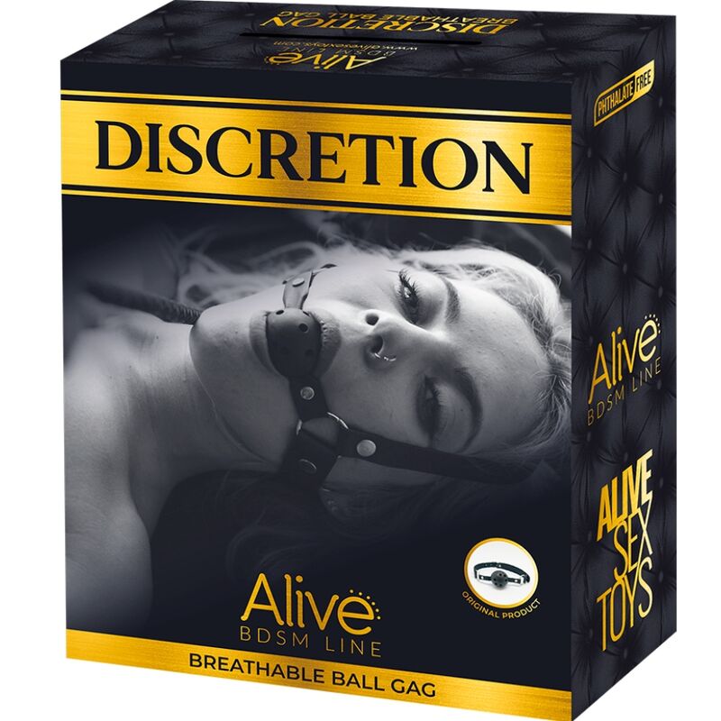 Discretion Red Breathable Bondage Gag