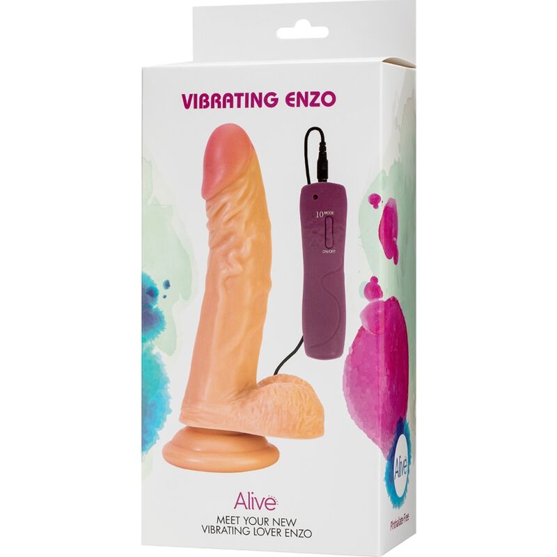 Dildo Vibratório Realístico Enzo 21 Cm