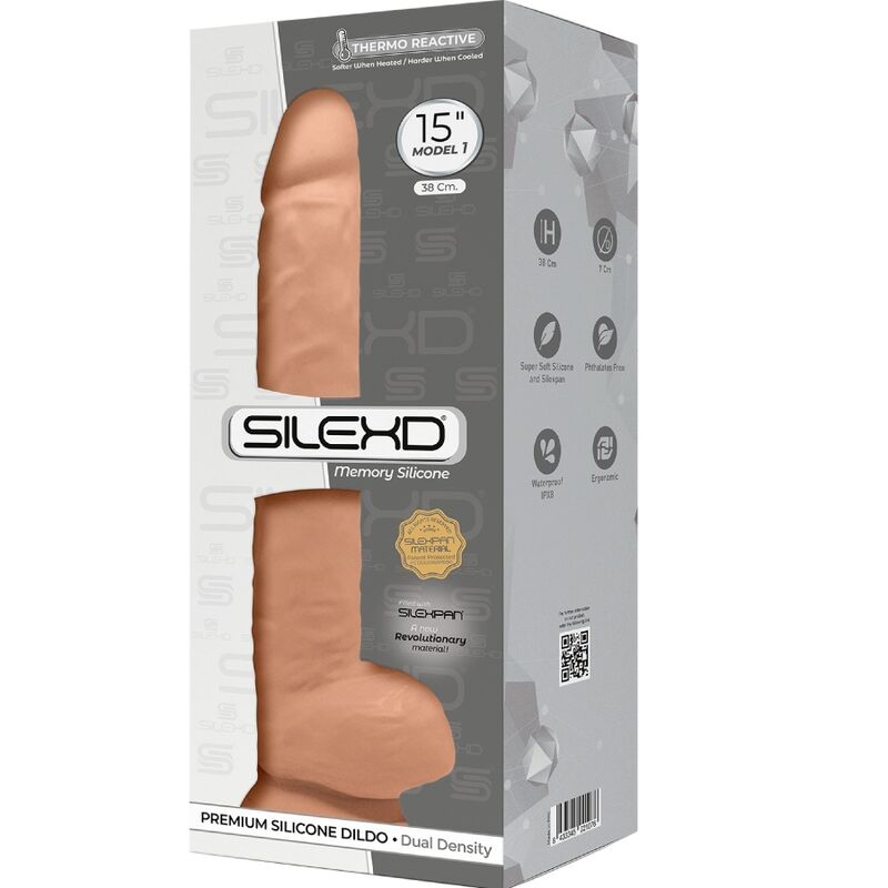 Model 1 Realistic Silicone Penis 38 cm