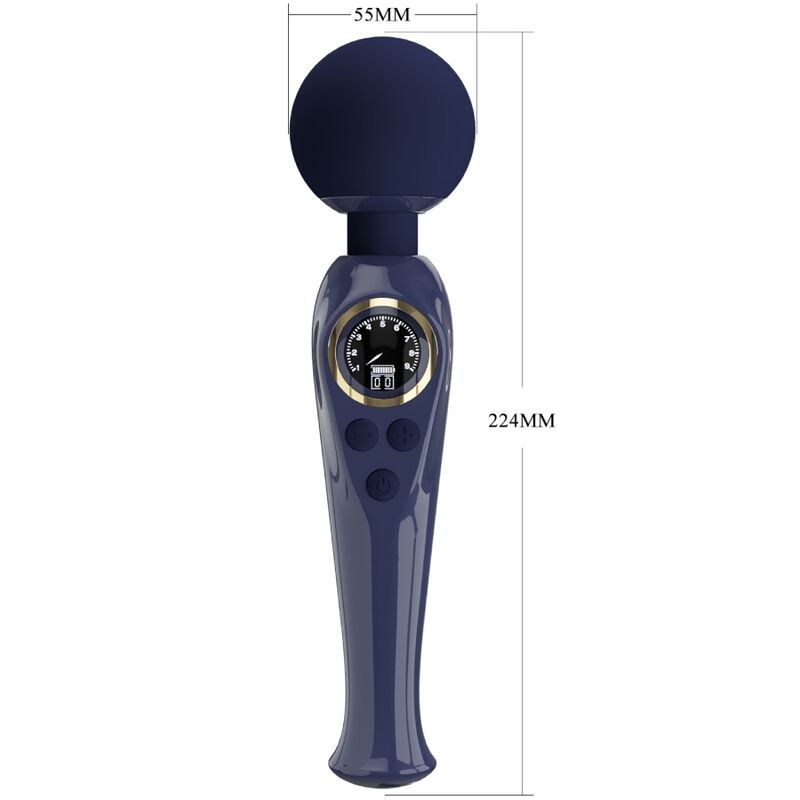 Skyler Massage Wand Vibrator - Blue