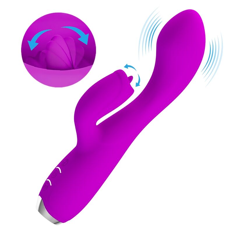 Vibrador Conejo Gloria Recargable Color Morado