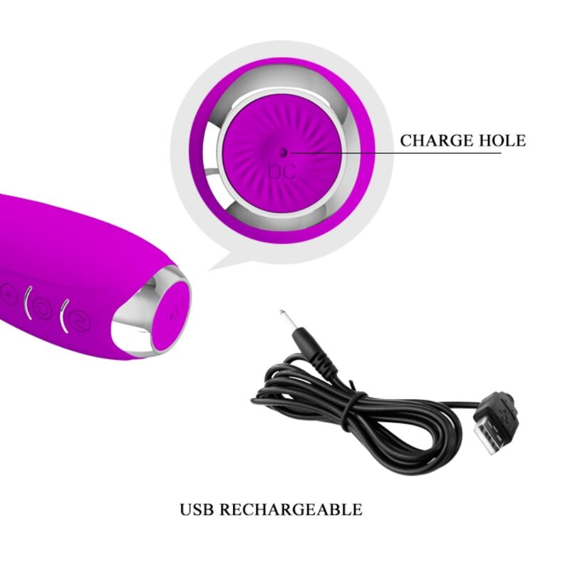 Vibrador Electroestimulador Recargable Hector