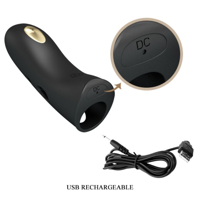 Funda Estimuladora Eléctrica para Dedo Marico Negro