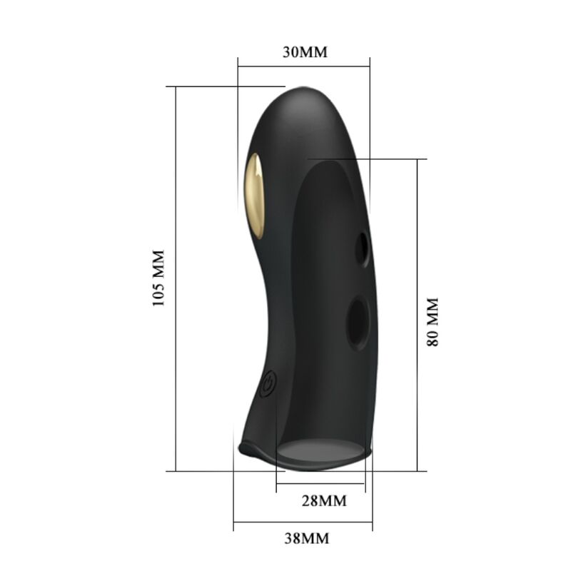 Funda Estimuladora Eléctrica para Dedo Marico Negro