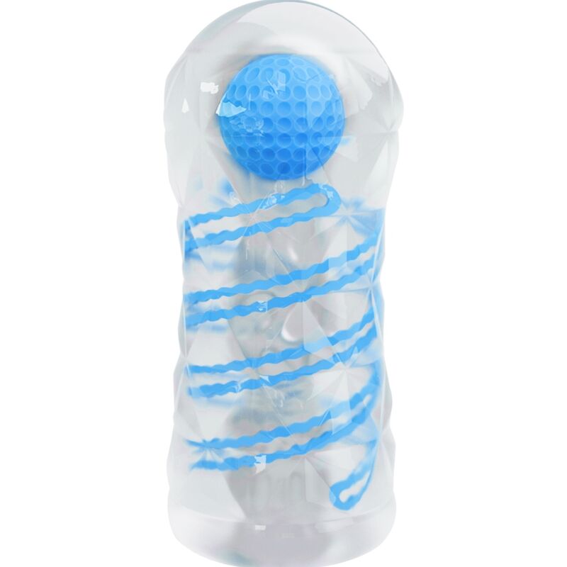 Compact Blue Spiral Pleasure Sleeve
