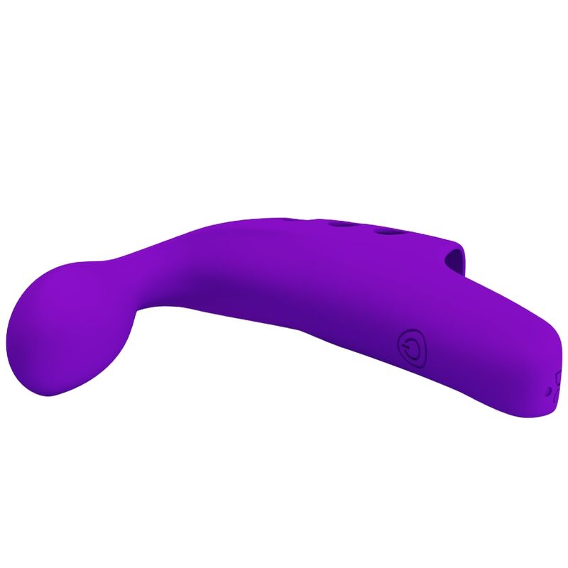 Vibrador para dedo recargable Gorgon púrpura
