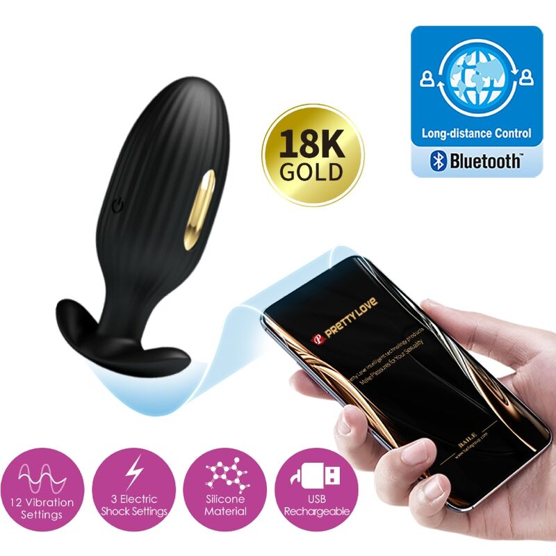 Jefferson App Controlled Anal Plug - Black