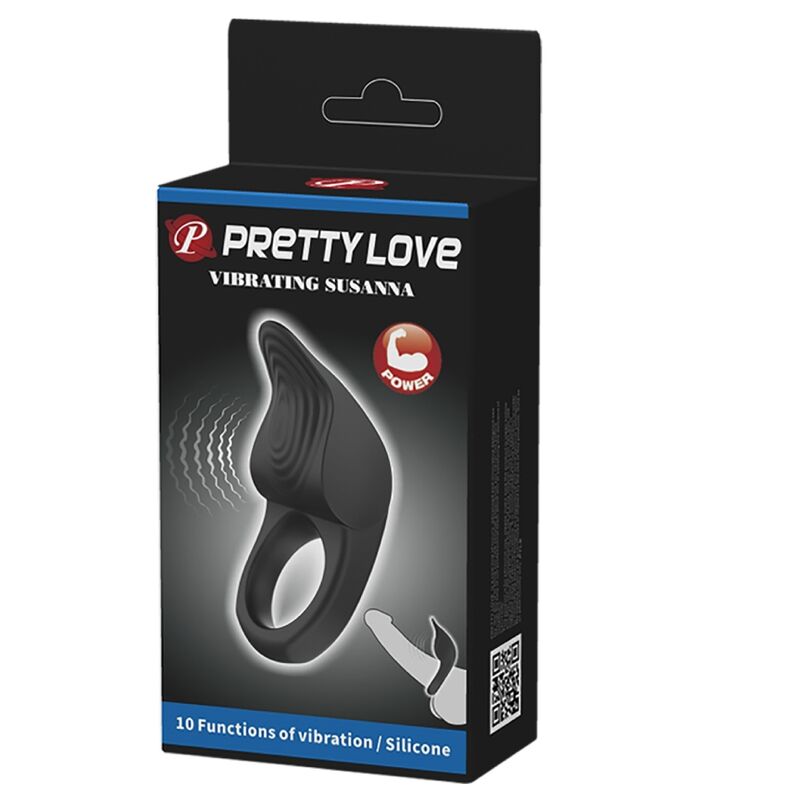 Anillo Vibrador para el Pene Susanna Negro